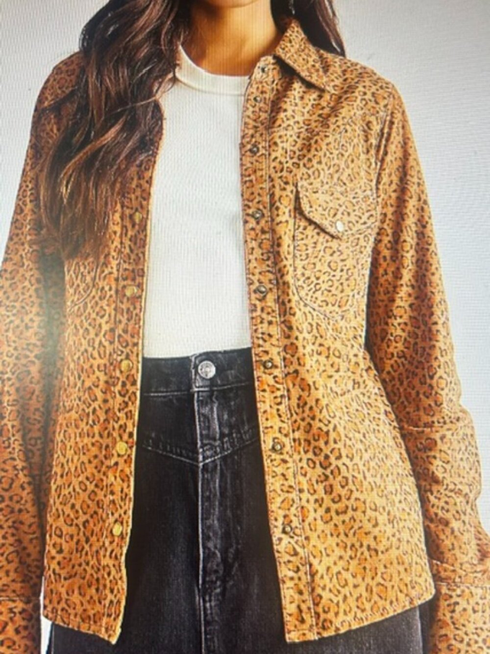 One Teaspoon x Free People Wild Thing Soft Suede Leopard Shirt Jacket ShacketNEW